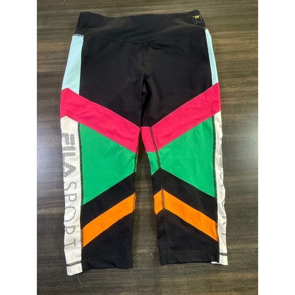 Fila Sport Capri‎ Leggings Colorblock Activewear Athletic Gym Running Medium